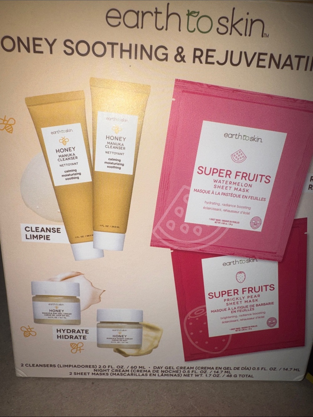 Earth to Skin Honey Soothing & Rejuvenating Set — Pink & Gold - Picture 5 of 5